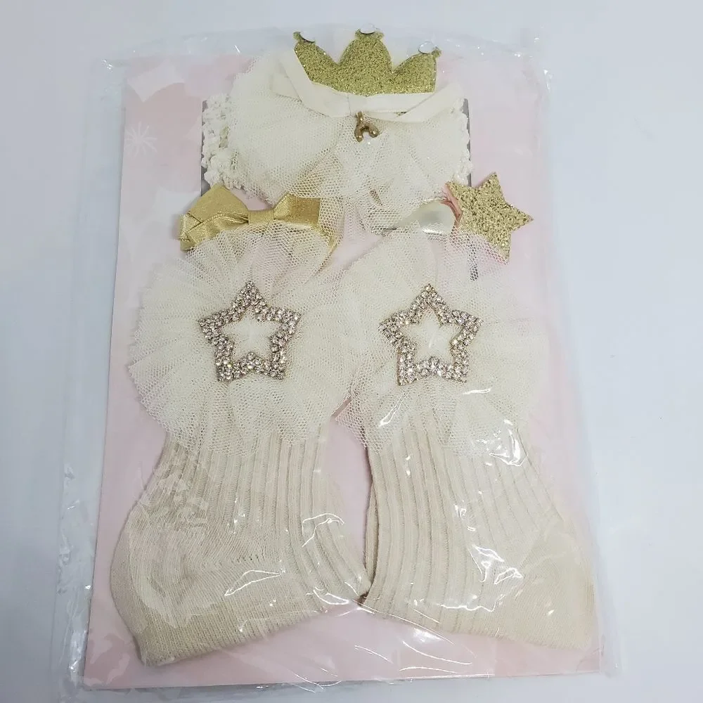 NIB Chicbaby Hair Accessories & Socks Set